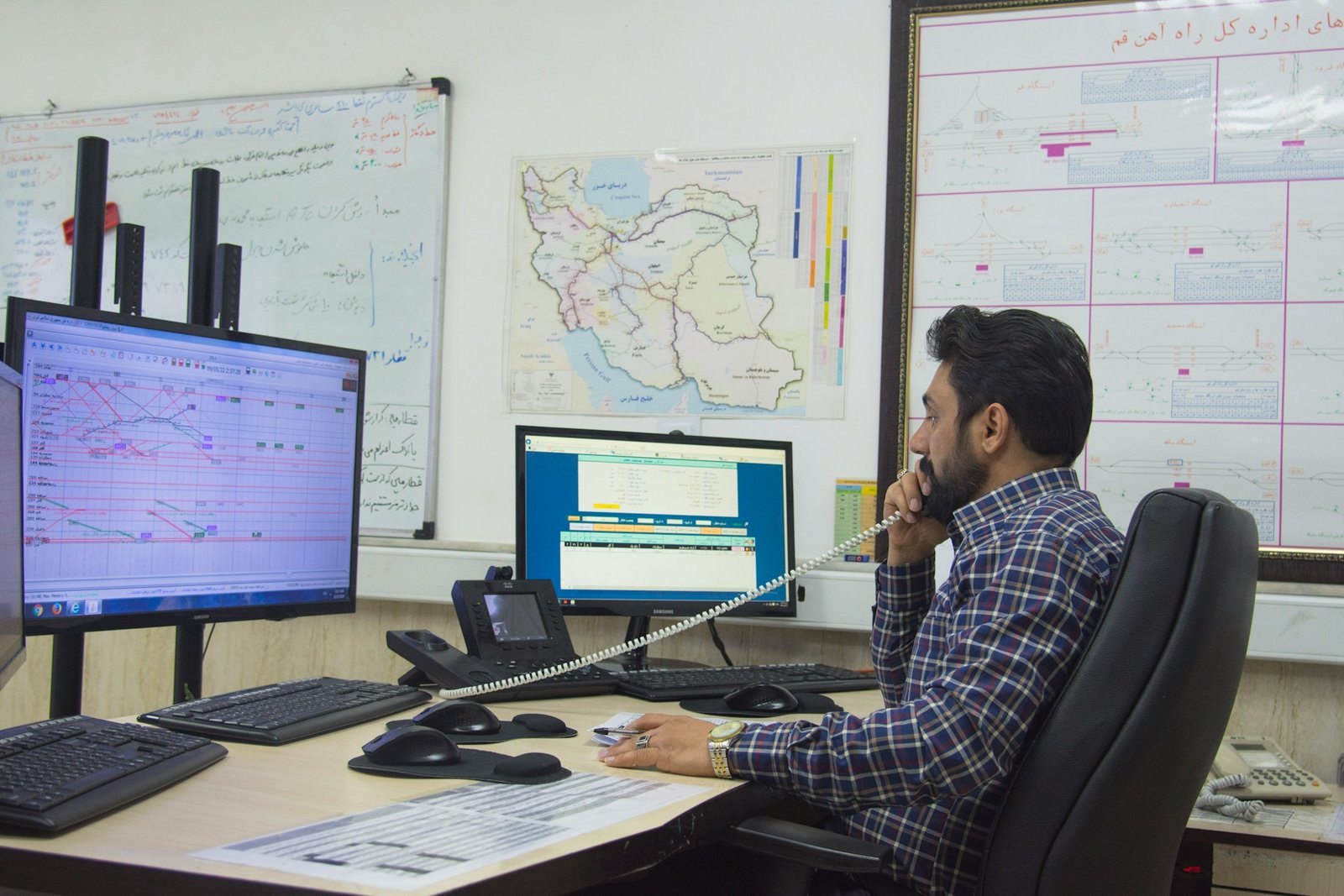 Chartered Operations Manager overseeing a production floor walkthrough